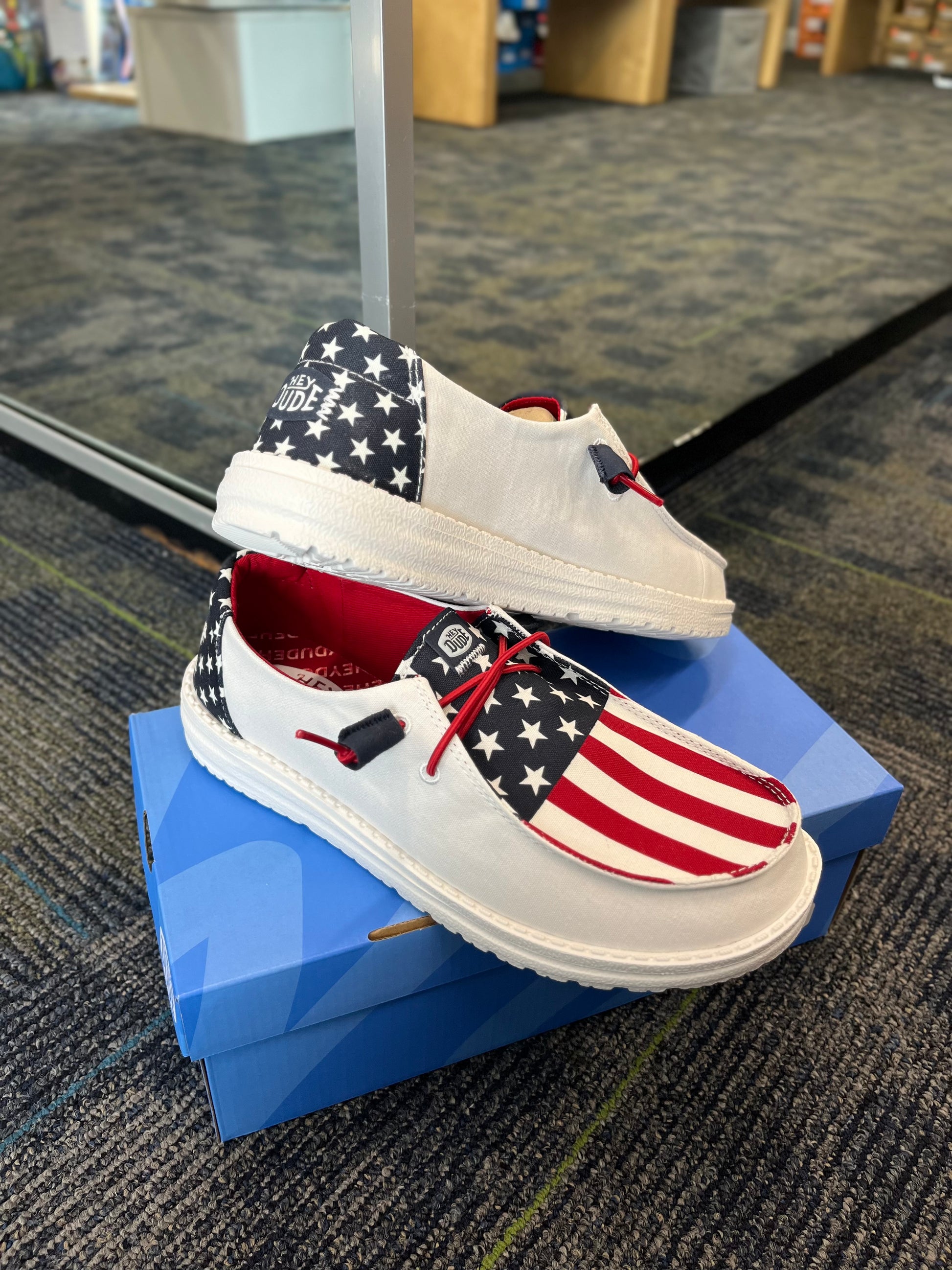 Shoe Womens Patriotic Hey Dudes WENDY AMERICANA
